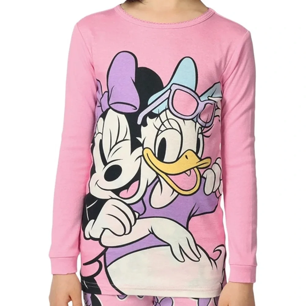 Disney Kids Girls Minnie Mouse Pajama 4 Piece Set NWT
